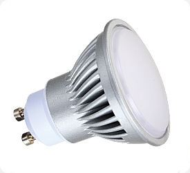 LED žárovka GU10 18 SMD 7,5W studená bílá CW; 230V; bodová; MAX-LED
